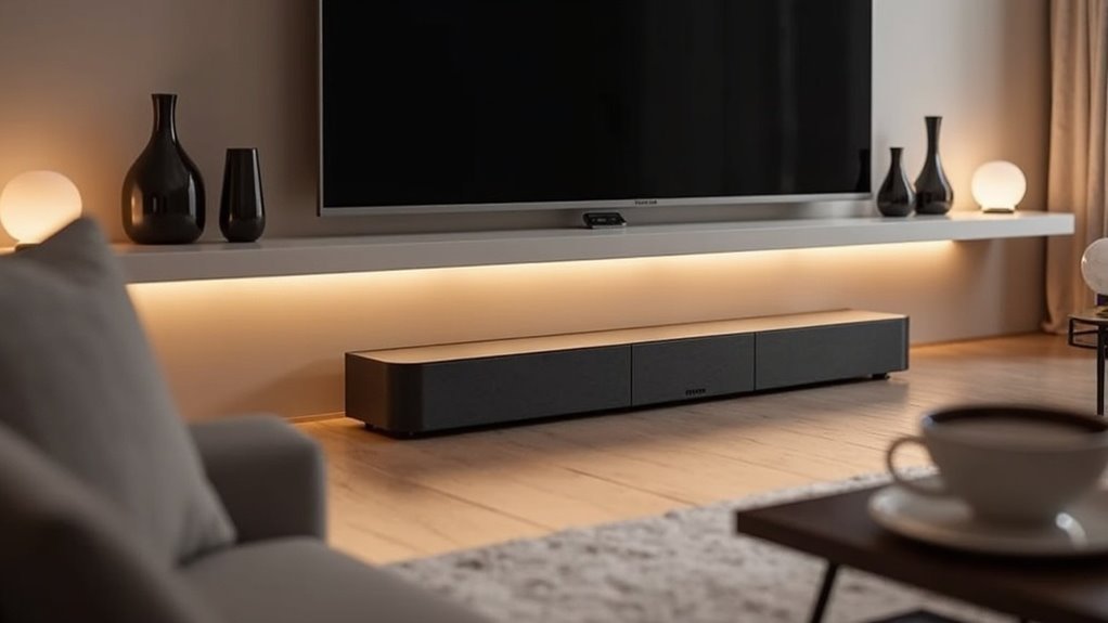 clutter free under shelf soundbars