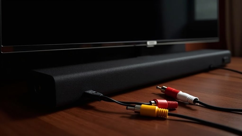 connecting soundbar and subwoofer