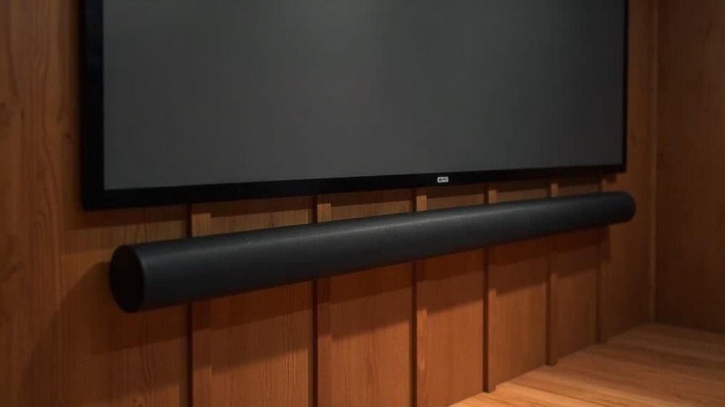 mounting soundbar under screen