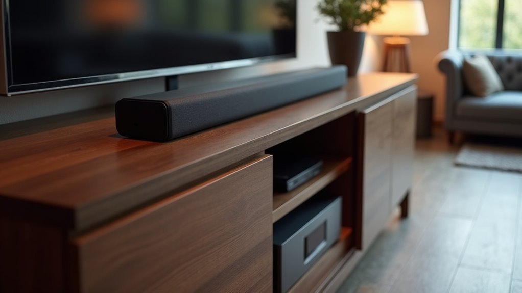 optimal soundbar cabinet placement