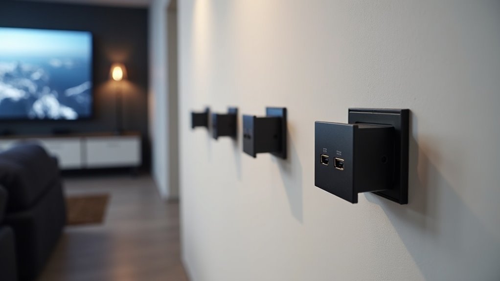 organized home theater setup