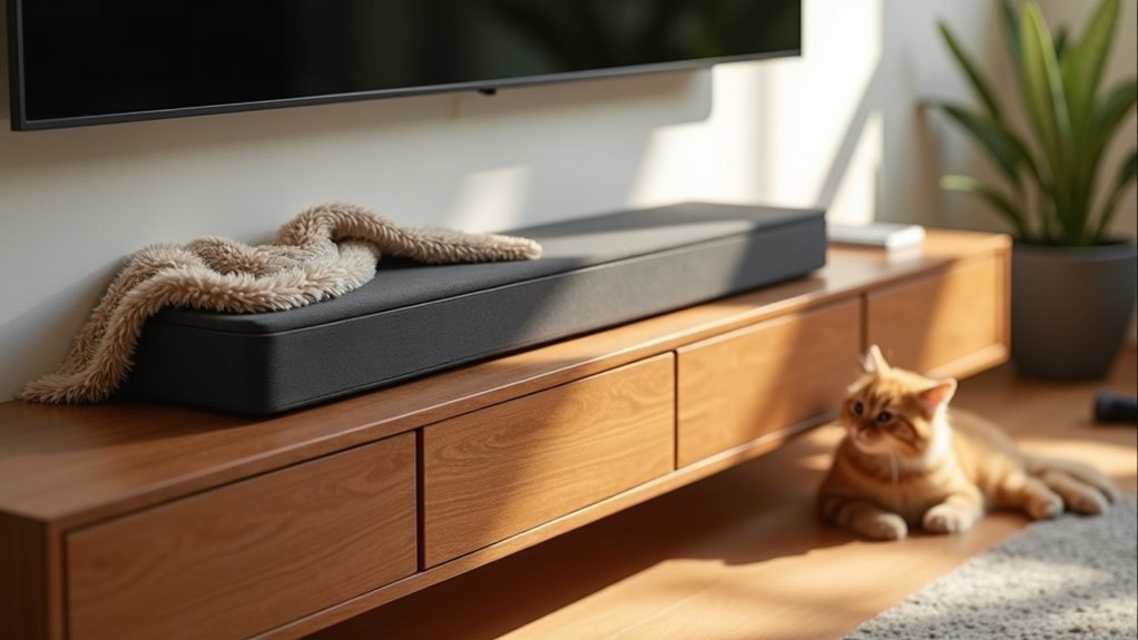 protect soundbar from pets