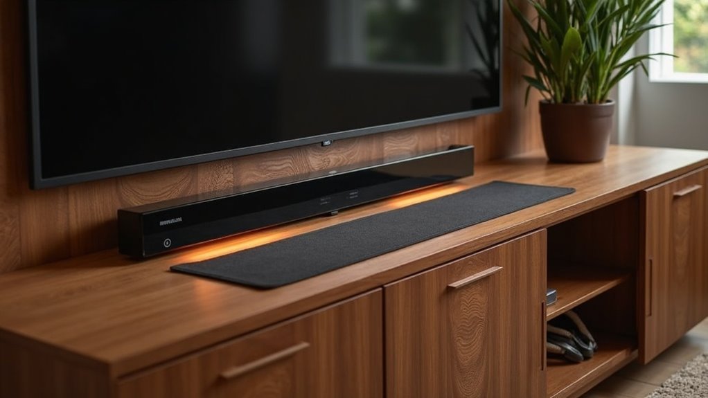 shield soundbar from heat