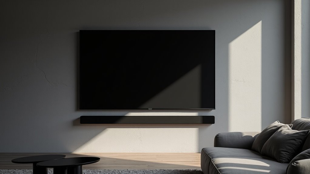 soundbar mounting behind tv