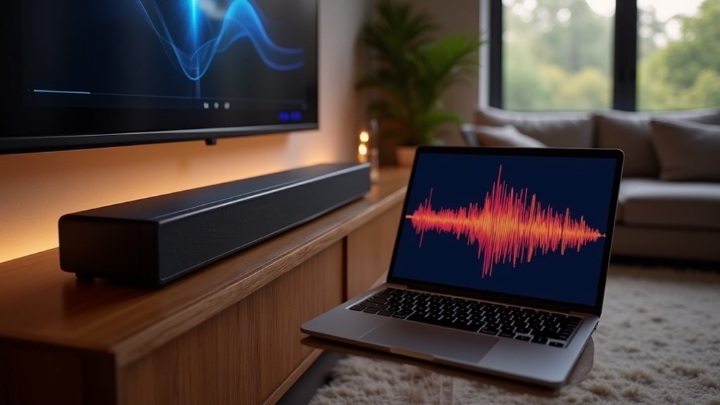 testing soundbar side speakers